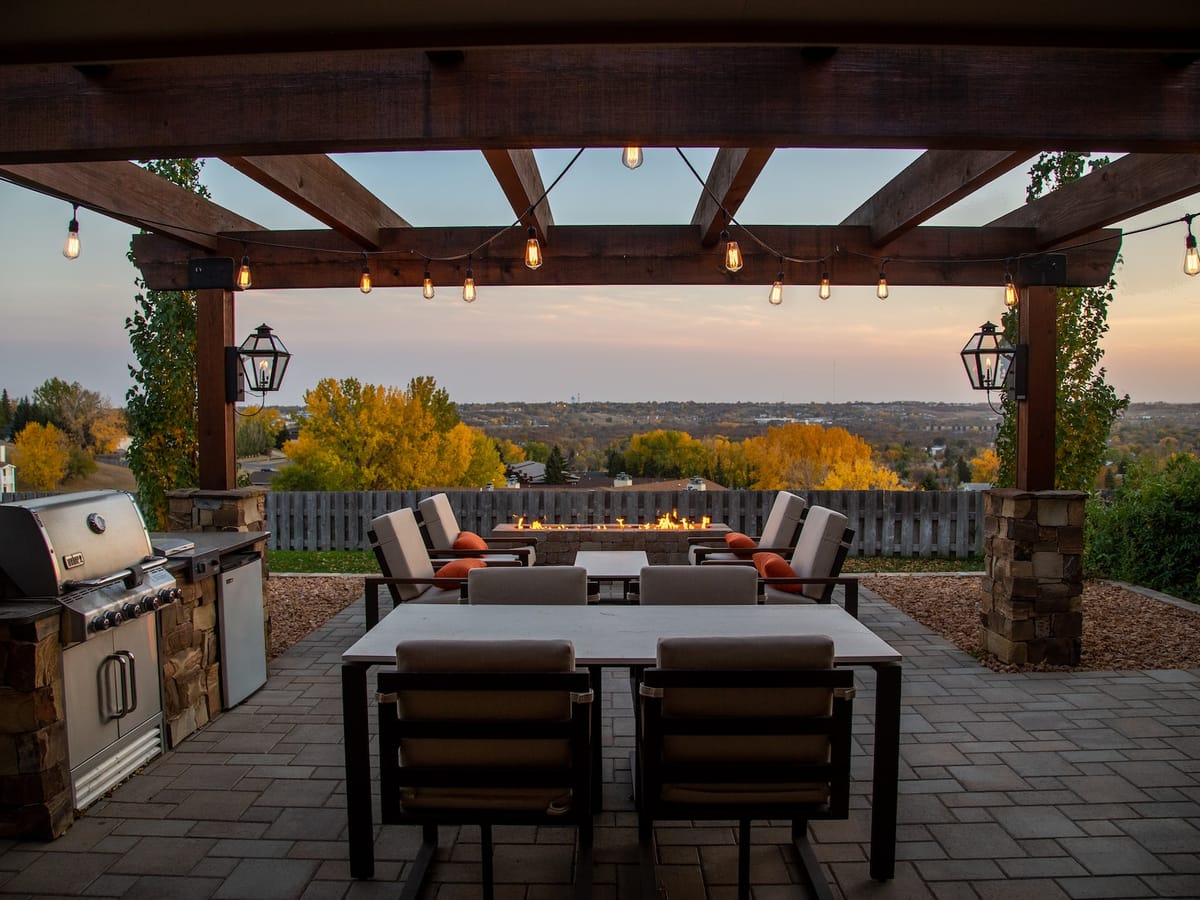 Sandstone patio
